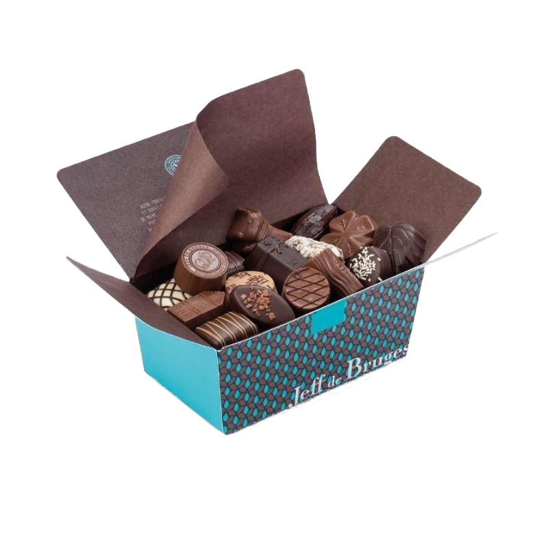 Ballotin Jeff De Bruges classique contenant 750g de chocolats Jeff de Bruges ASSORTIS
