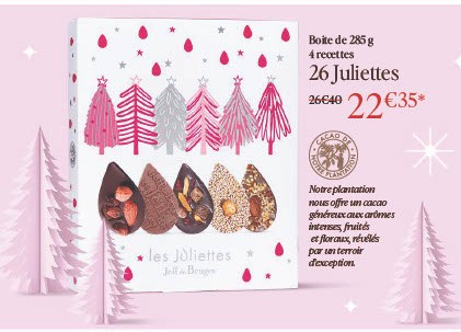  Boite garnie de 285g net de Juliettes assortis