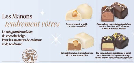 Boite de 240g net de Manons 16 pièces 4 recettes